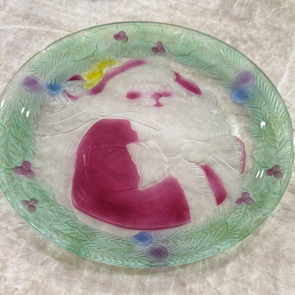 Festive Santa Decorative Platter